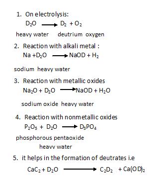 Class_11_Hydrogen_Chemical_Properties_Of_HeavyWater